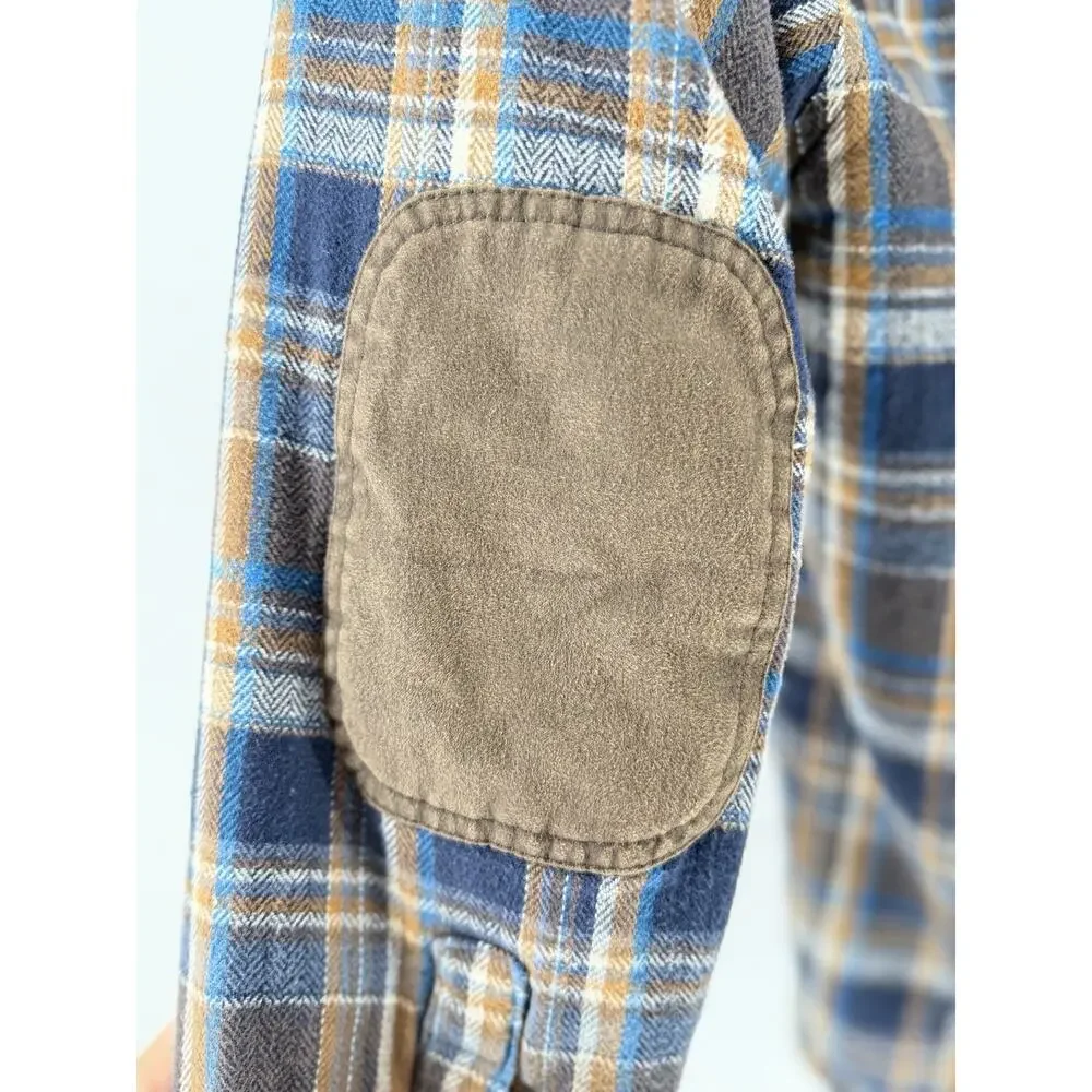 Legendary Whitetails Mens Sherpa Lined Hooded Flannel Shirt Jacket Plaid SMALL